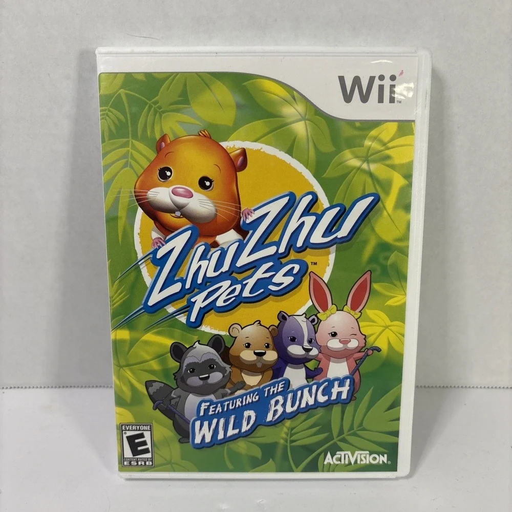 ZhuZhu Pets Featuring The Wild Bunch Nintendo Wii Game CIB Activision RVL-P-SZ2E